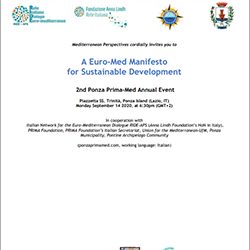 A Euro-Med Manifesto for Sustainable Development – 2nd Ponza Prima-Med Annual Event